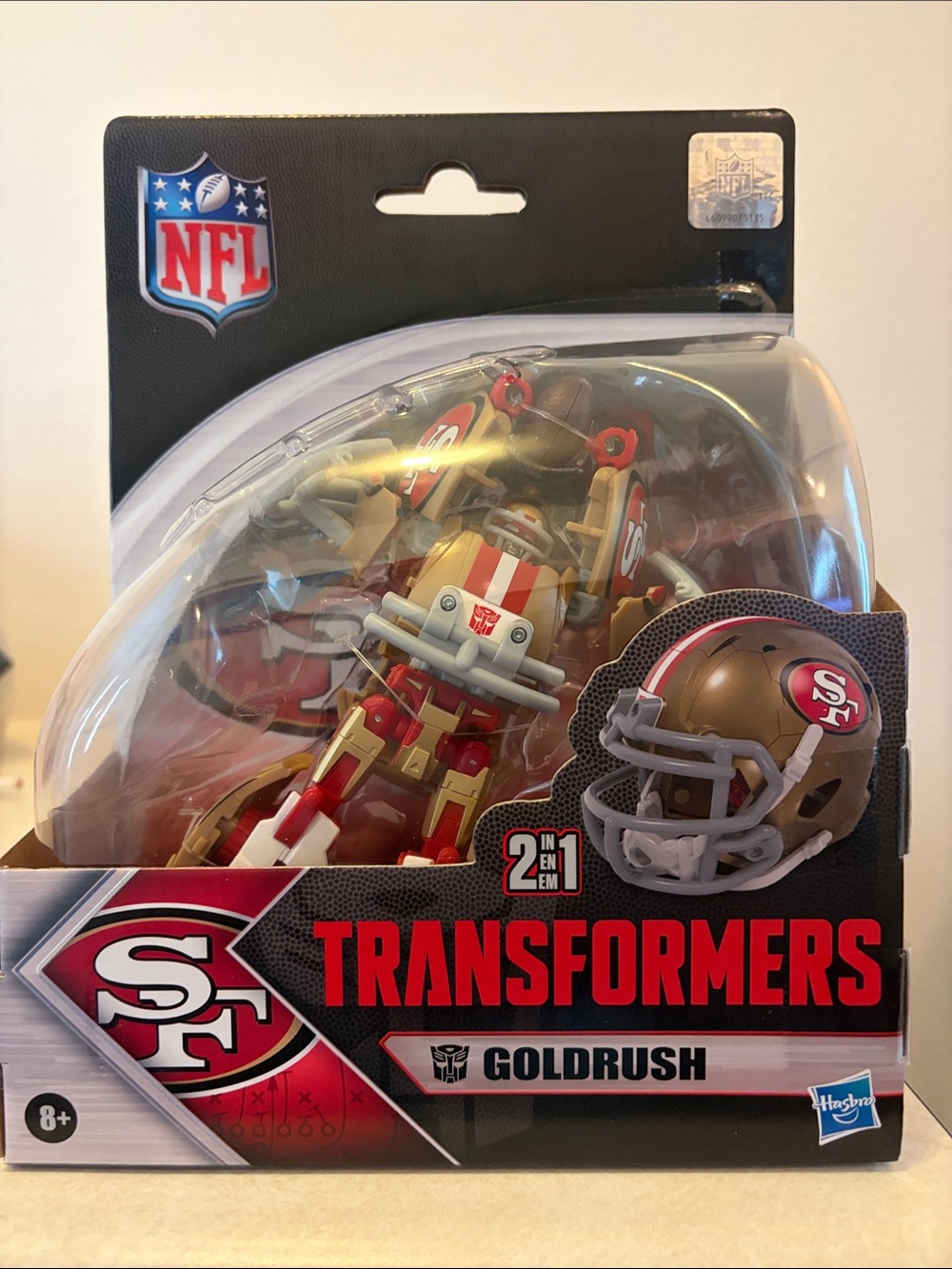 Transformers NFL San Francisco 49ers Goldrush Action Figure
